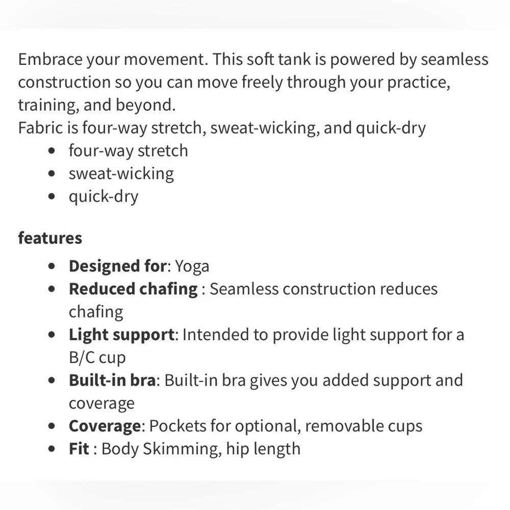 Lululemon Ebb To Street Tank